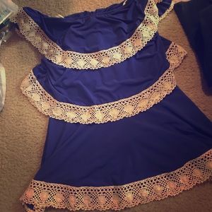 Amazing strapless blouse